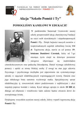 Akcja ``Szkoło Pomóż i Ty``