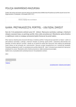 Generuj PDF - Policja Warmińsko