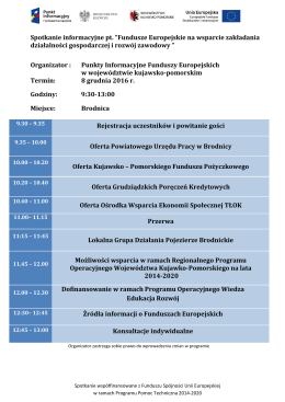 Program spotkania Brodnica ()
