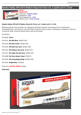 Hataka Hobby HTK-AS73 Modern Royal Air Force