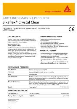 Sikaflex&reg; Crystal Clear