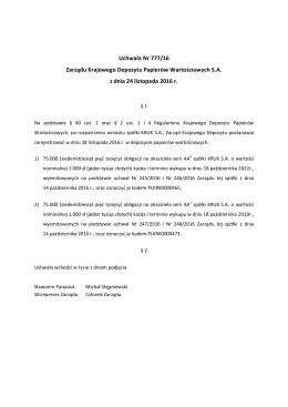 Uchwała Nr 0777-2016