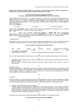 1 Poniższa oferta Banku Zachodniego WBK S.A. jest wiążąca w