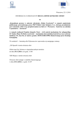 Konsultacje prawne w zakresie wdrożenia „Paktu