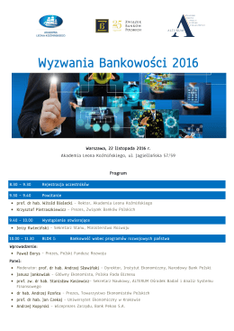 Program - Konferencje :: aleBank.pl