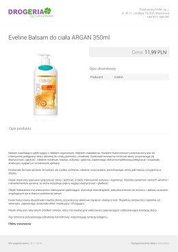Eveline Balsam do ciała ARGAN 350ml