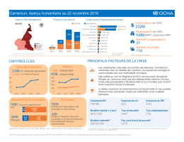 Cameroun: Aperçu humanitaire au 22 novembre 2016 232M 109M