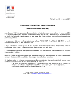 Lire le CP - Justice / Presse