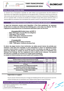 Distribution de signaux et alimentation de reportages