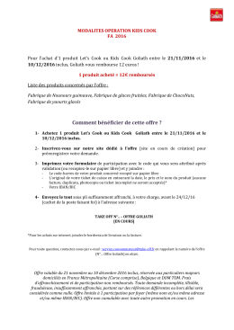 Voir les modalités de remboursement