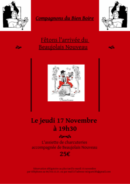 Le jeudi 17 Novembre à 19h30 25