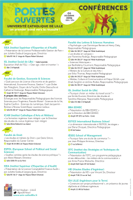 Mise en page 1 - Les Facult&eacute;s de l`Universit&eacute; Catholique de Lille