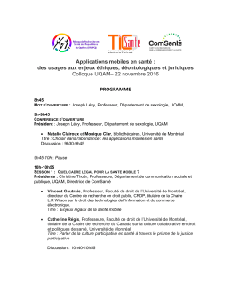 Télécharger le programme