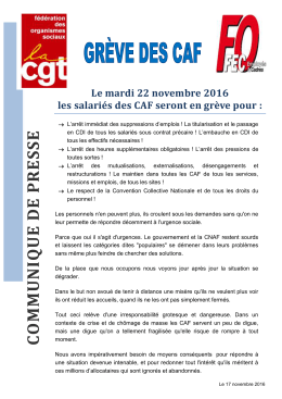 Le communiqué
