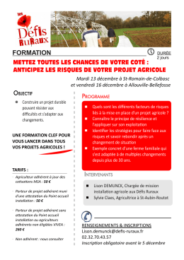 FORMATION - Défis Ruraux