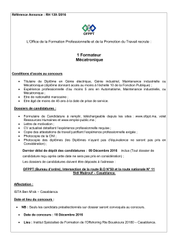 1 Formateur Mécatronique