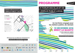 Programme du forum