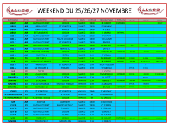 agenda du week end