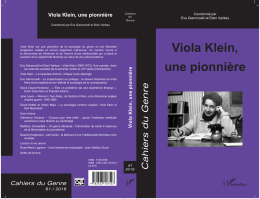 Viola Klein, une pionnière
