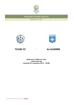 Dossier d`avant-match