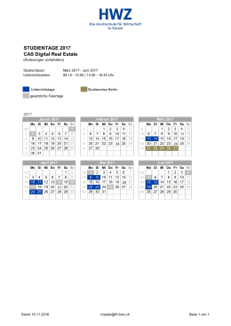Studiendaten 2017