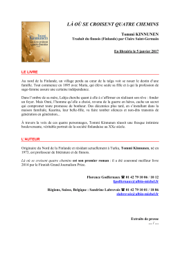 l&agrave; o&ugrave; se croisent quatre chemins