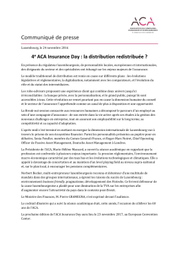 Communiqu&eacute; de presse