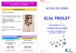 elsa triolet - Ville de Fontaine