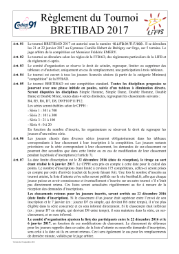 Règlement du Tournoi BRETIBAD 2017