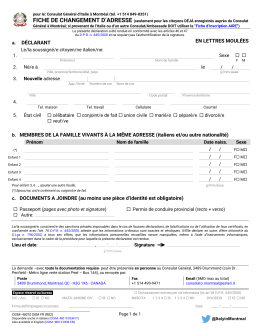 SCHEDA ISCRIZIONE/AGGIORNAMENTO AIRE