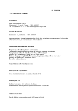 Téléchargez le descriptif complet