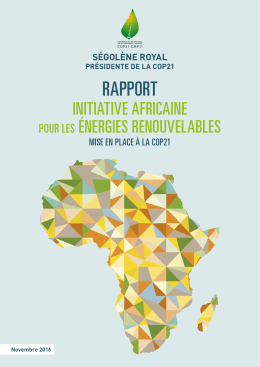 rapport - Ministère de l`écologie et du développement durable