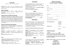bulletin inscription - PONTICELLI, le rendez vous des violoncellistes