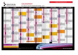 Take a look at the calendar of the season