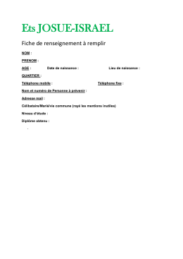 Formulaire Inscription