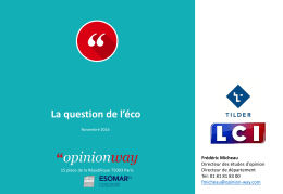 La question de l`éco