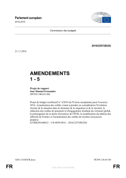 FR FR AMENDEMENTS