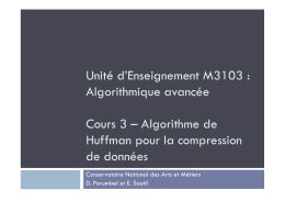 Algorithmique avancée Cours 3