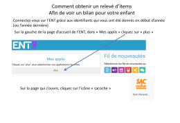 Comment obtenir le relev&eacute; de comp&eacute;tences de mon enfant?