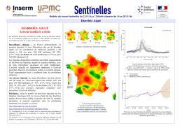 de la semaine - r&eacute;seau Sentinelles