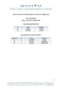 Résultat final DPS-2\2016