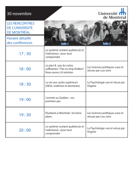 Consulter l`horaire d&eacute;taill&eacute;