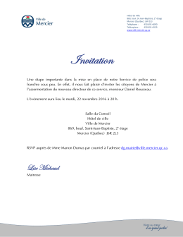 &Ccedil;&auml;|&agrave;t&agrave;|&Eacute;&Ccedil; - Ville de Mercier