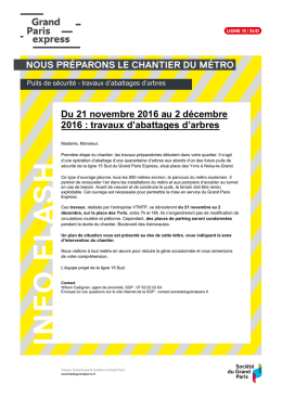 travaux d`abattages d`arbres - Ville de Noisy-le