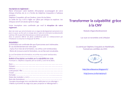 Transformer la culpabilité grâce à la CNV
