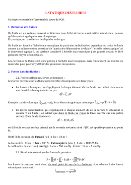 1.statique des fluides