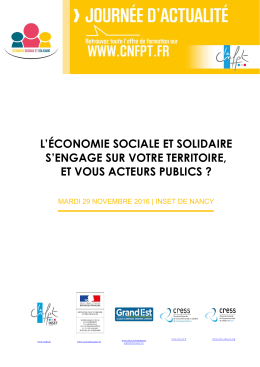 l`économie sociale et solidaire s`engage sur votre