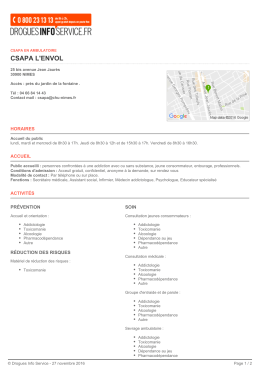 csapa l`envol - Drogues Info Service