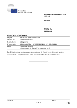 14279/16 BH/ab 1 DGE 1C Les délégations trouveront en annexe
