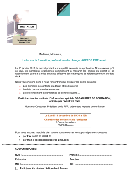 En savoir plus - AGEFOS PME Bretagne